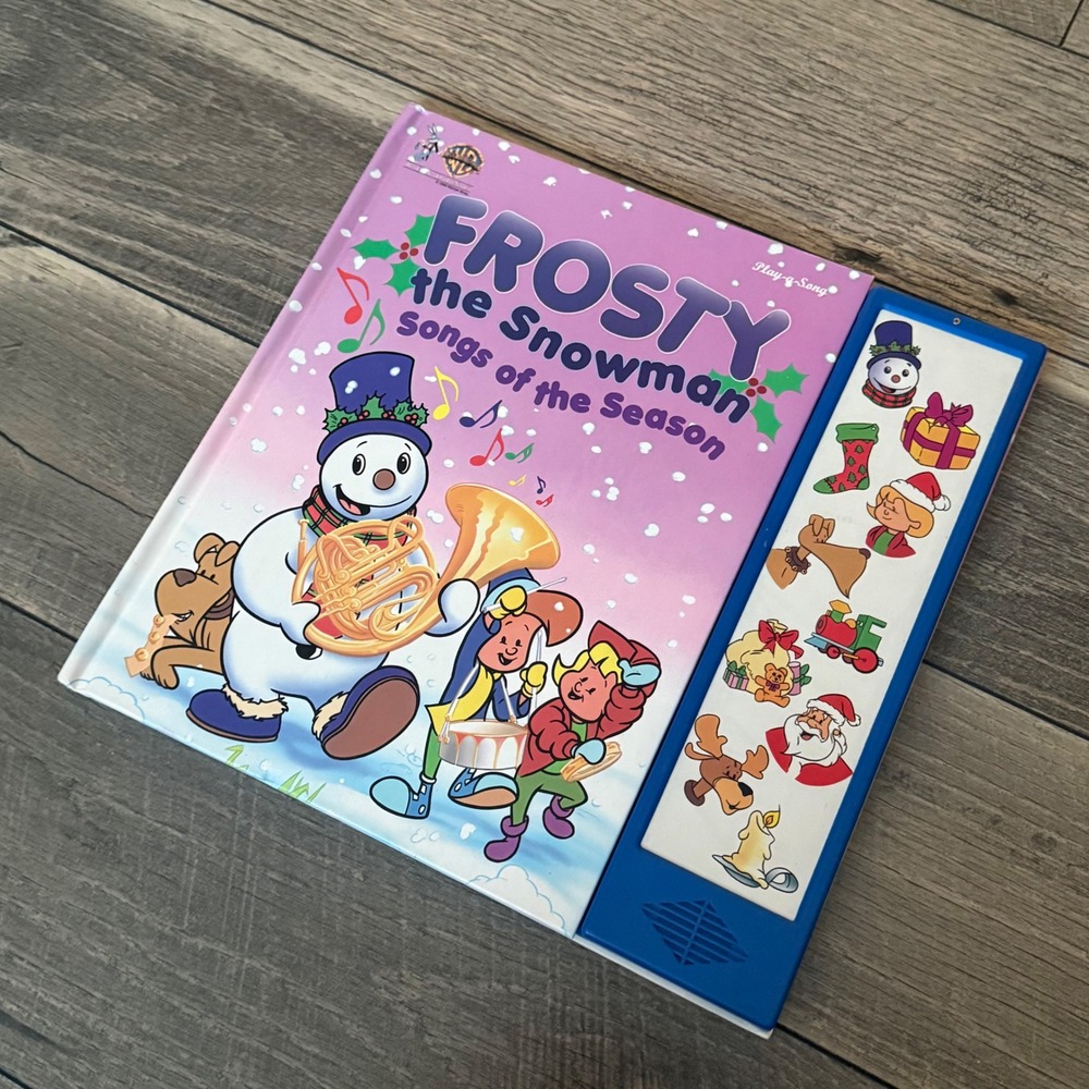 Frosty the Snowman Songs of the Season Play-a-Song Musical Book 1996 Vintage